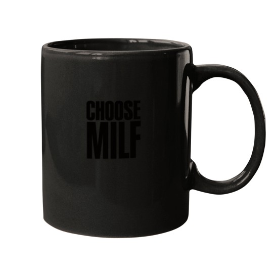 Discover CHOOSE MILF CHOOSE LIFE 80s sexy mom Premium Scoop Mugs