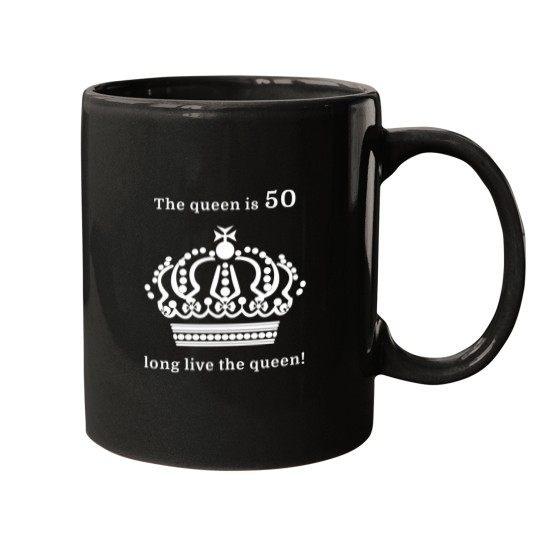 Discover The queen is 50 long live the queen! Essential Mugs
