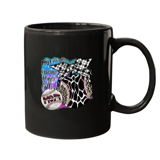 Discover My Favorite Baseball Player Calls Me Mom 19 Mugs