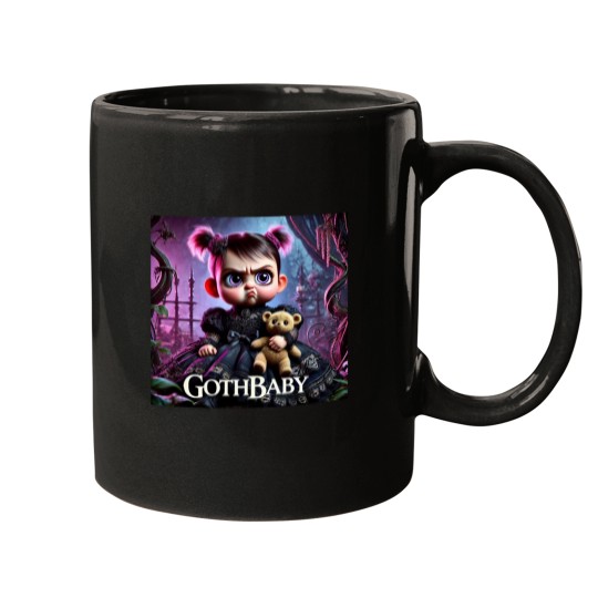Discover GothBaby Angry Alex The Fierce Guardian Mugs