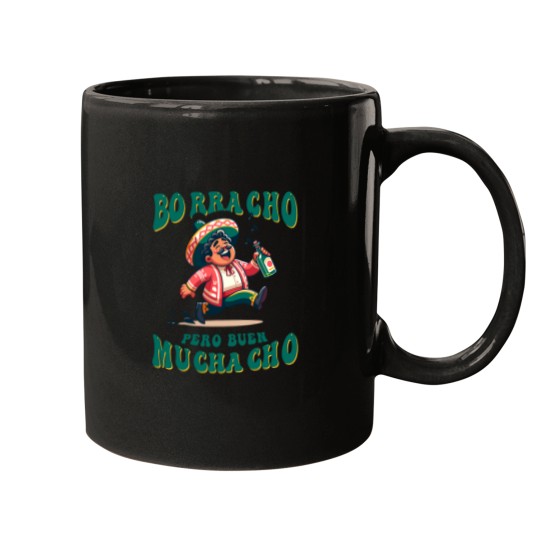 Discover Borracho Pero Buen Muchacho Funny for Mexican Men Mugs