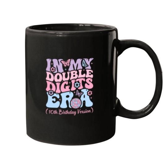 Discover Kids In My Double Digits Era Its My 10th Birthday Girls Mugs