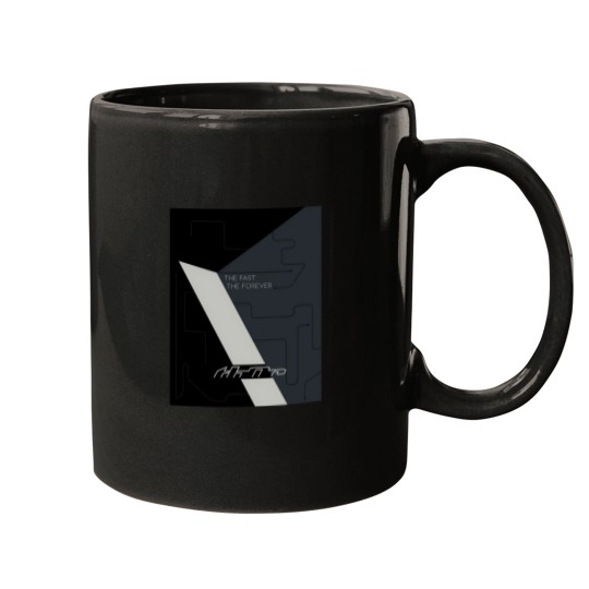 Discover Sector Chev Gray Black Racing Design Mugs