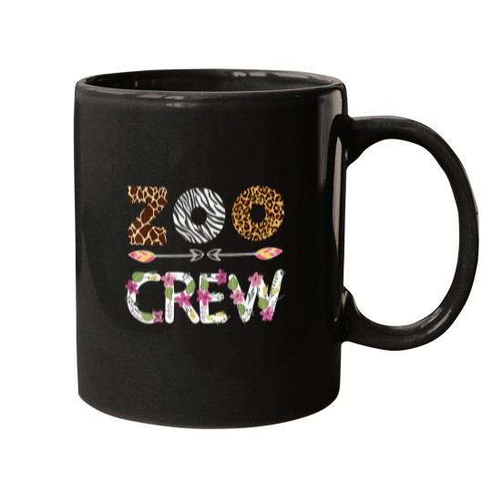 Discover Zoo Crew Animal Pattern Zoologist 6021 Mugs