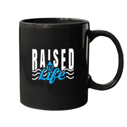 Discover Raised To Life TShirt Gift Tee for Christian Wat Mugs
