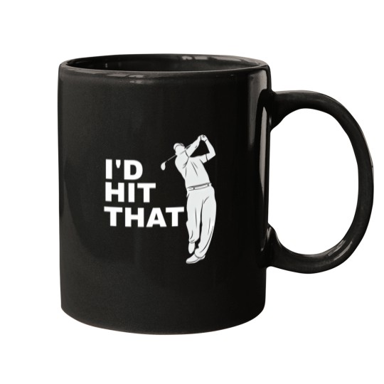 Discover ID Hit That Golfer Golfing   Funny Golf 1 Mugs