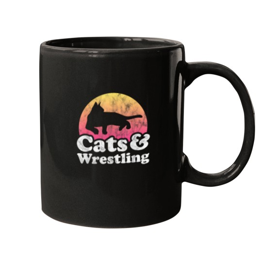 Discover Cats and Wrestling Men's or Women's Cat and Wrestler Mugs