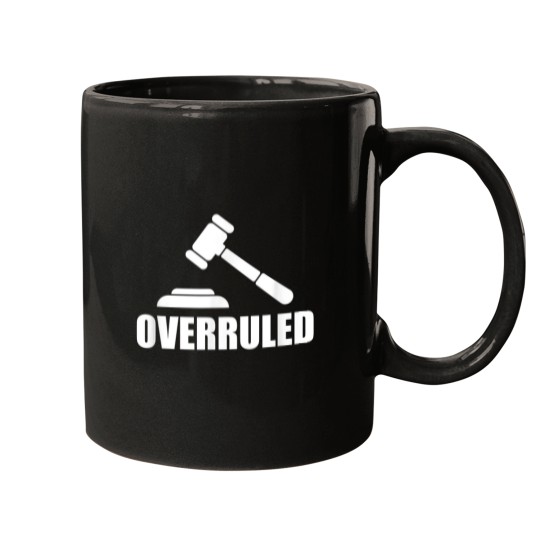 Discover Overruled Judge and Gavel Mugs