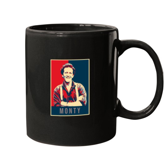 Discover Illustration Pop Art Monty Don Tv Presenter Gardener Mugs