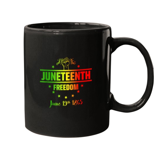 Discover Juneteenth Freedom American African Black Histor Mugs