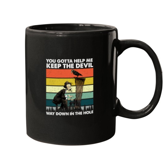 Discover Tom Waits Way Down In The Hole Vintage 1 Mugs