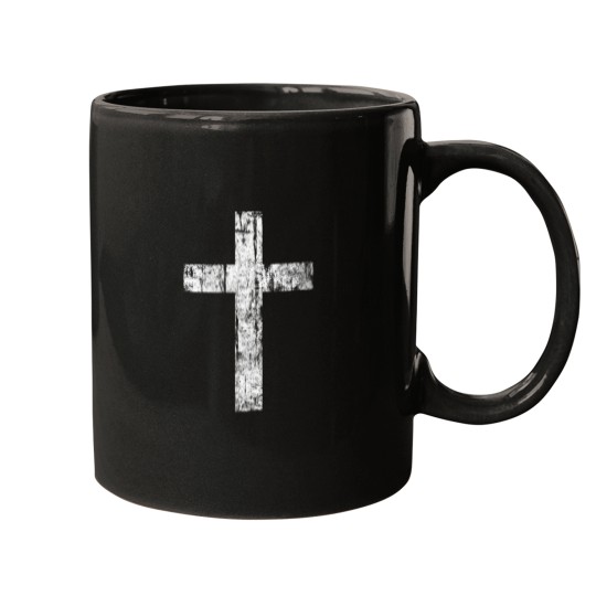 Discover Womens Cross Distressed Style Inspirational Chri Mugs