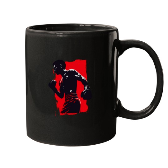Discover Kickboxer Silhouette Mugs