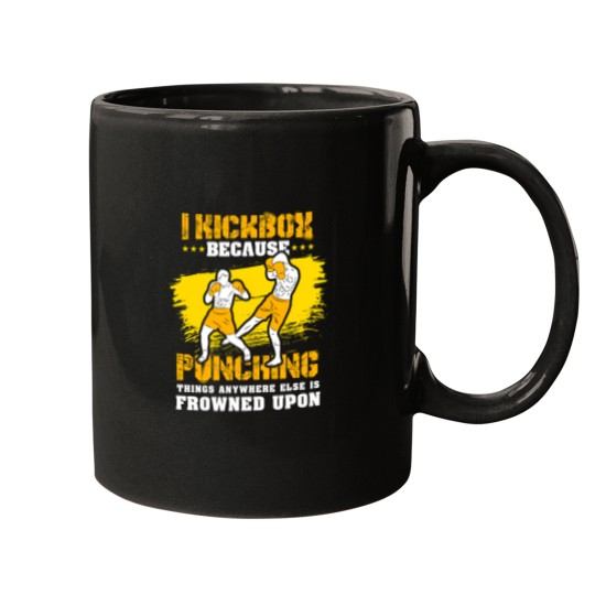 Discover Kickboxing Gift I Kickbox Because Punching Things Anywhere Else 10 Mugs