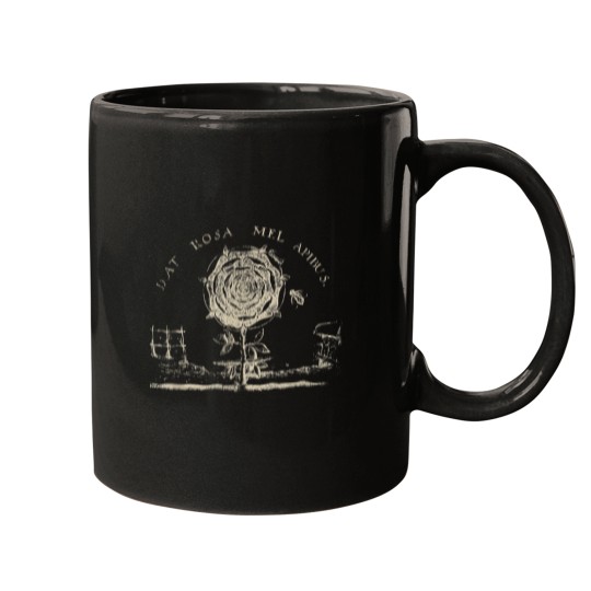 Discover Rosicrucian Emblem Dat Rosa Mel Apibus Hermetic Mugs