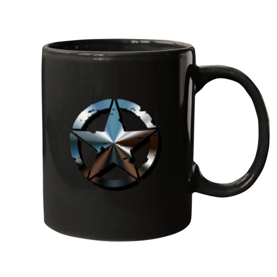 Discover Сhrome-plated military star symbol Mugs