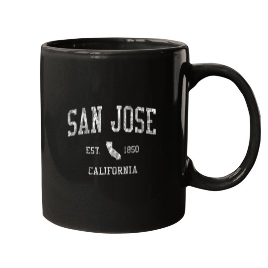 Discover San Jose California  Sports Design SJ CA Tee Mugs