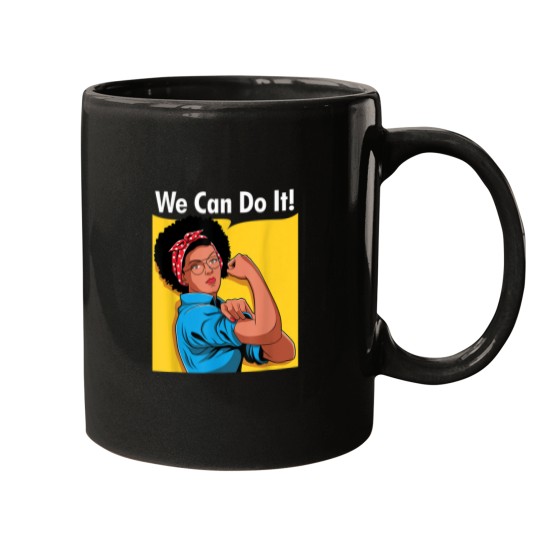 Discover Rosie The Riveter We Can Do It Strong Black Woma Mugs