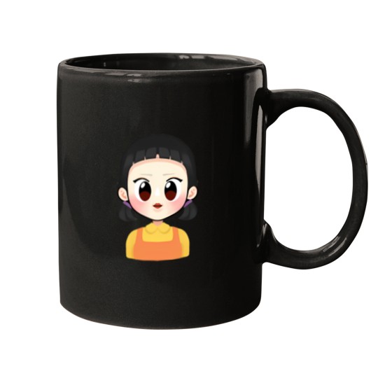 Discover Squid Cosplay Red Light Green Light Doll Chibi Mugs