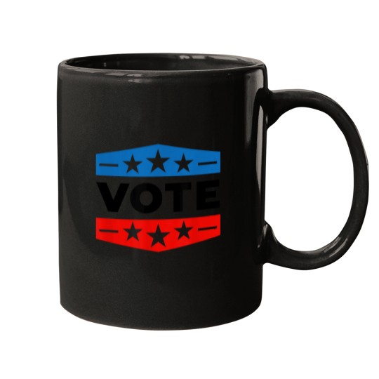 Discover Vote Shirt Women Men Red White Blue 2024 Registe Mugs
