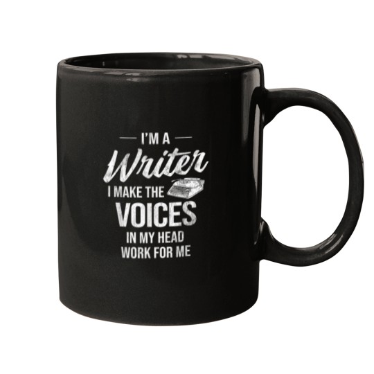 Discover Voice In My Head Work For Me Author Writer Mugs