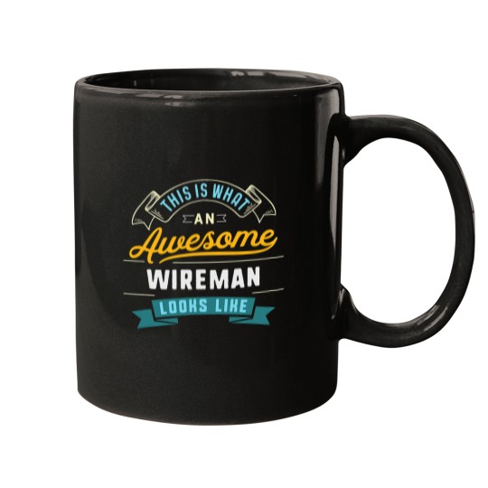 Discover wireman awesome job occupation graduation Mugs
