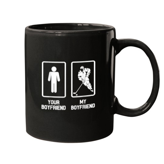 Discover Your Boyfriend My Boyfriend Funny Hockey Hero Mugs
