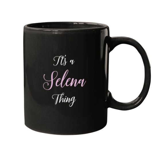 Discover Selena Name Personalized Women Cute Pink Girl Cu Mugs