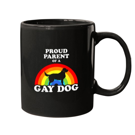 Discover Proud Parent Of A Gay Dog LGBT Dogs Pride Mugs
