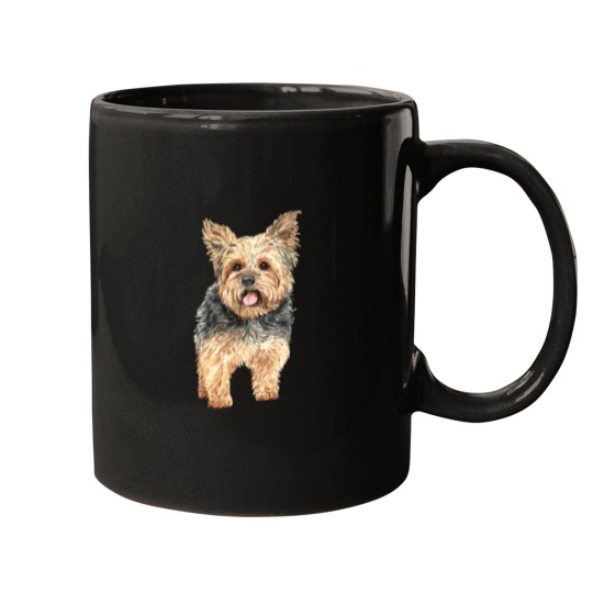Discover Watercolor Yorkie Yorkshire Terrier Owners Long Mugs