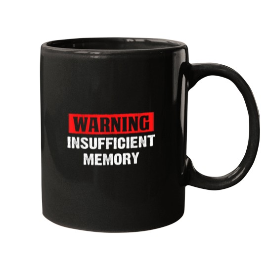 Discover Warning Insufficient Memory Funny TShirt Mugs