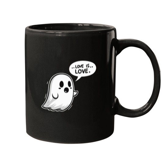 Discover ghosts Pulsating with the Colors loves nostalgias and Hope Mugs