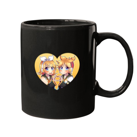 Discover VOCALOID - Kagamine Rin and Len Heart Mugs