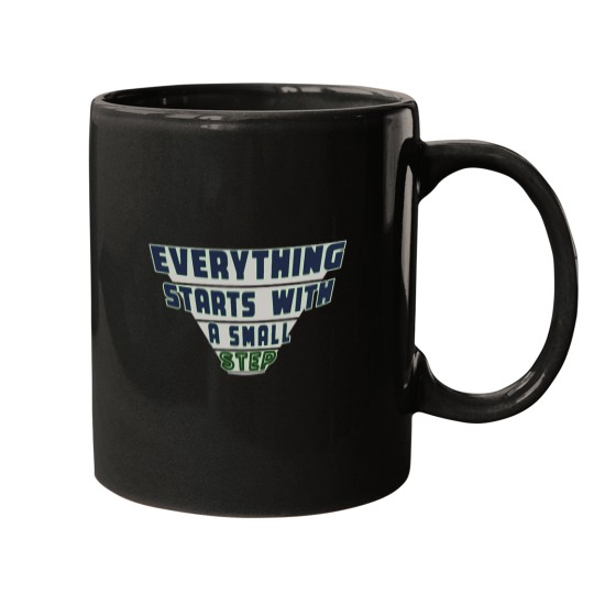 Discover Everything Starts with a Small Step (2) Mugs