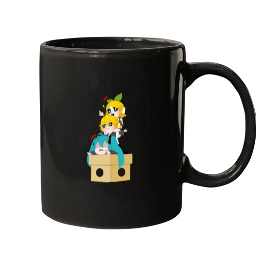 Discover Vocaloid - Kagamine Rin, Kagamine Len and Hatsunee Miku Chibi i Mugs