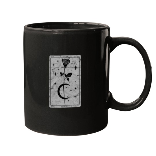 Discover Occult Tarot Karte La Luna Gothic Moon Rose Witchcraft Hexe Design 2721 Mugs