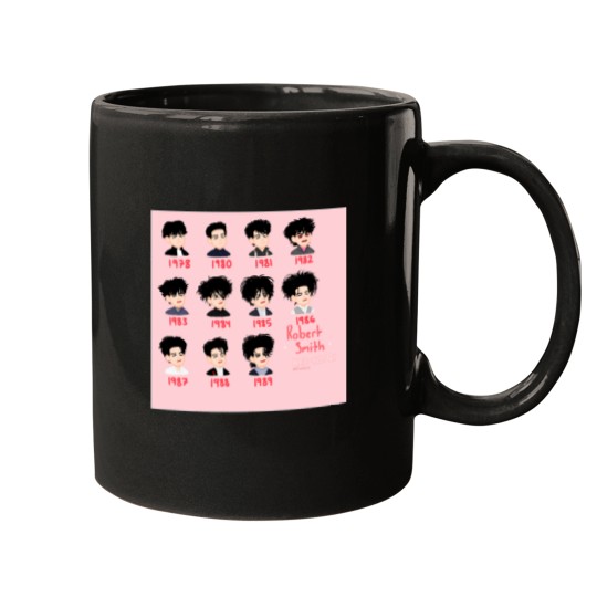 Discover Robert Smith of The Cure Hair History Active T-Shirt Mugs