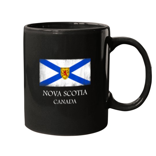 Discover Nova Scotia T Shirt Canada Province Flag Tee Mugs