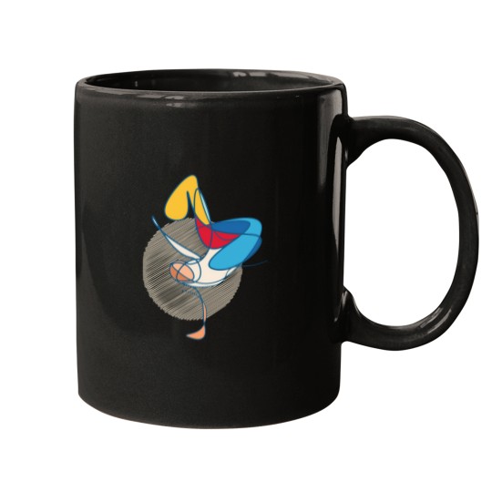 Discover Abstract Hip Hop Dancer Mugs