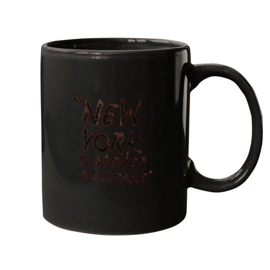 Discover new york is never a mistake of band Mugs