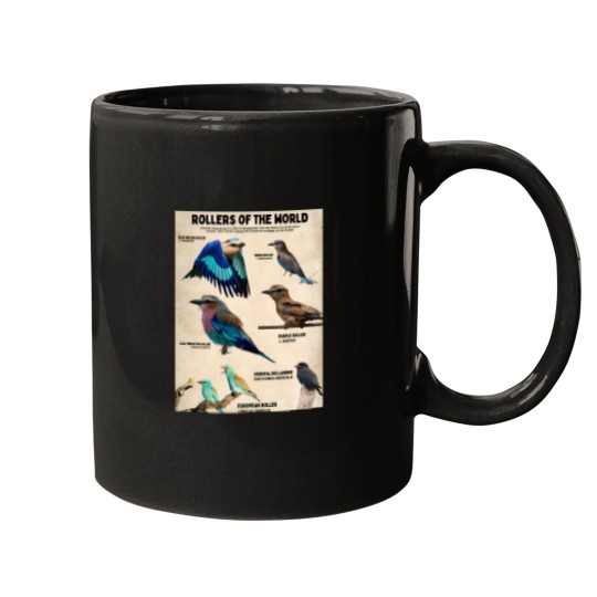 Discover coraciidae roller birds of the world conservation science poster Mugs