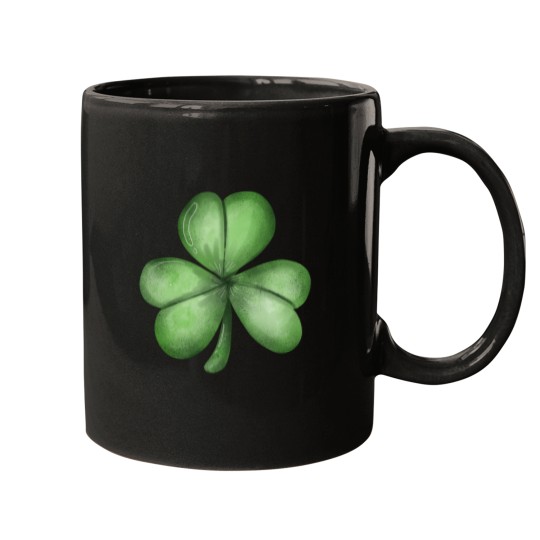 Discover Watercolor Clover Painting Clip Art St Patricks Illustration Mugs