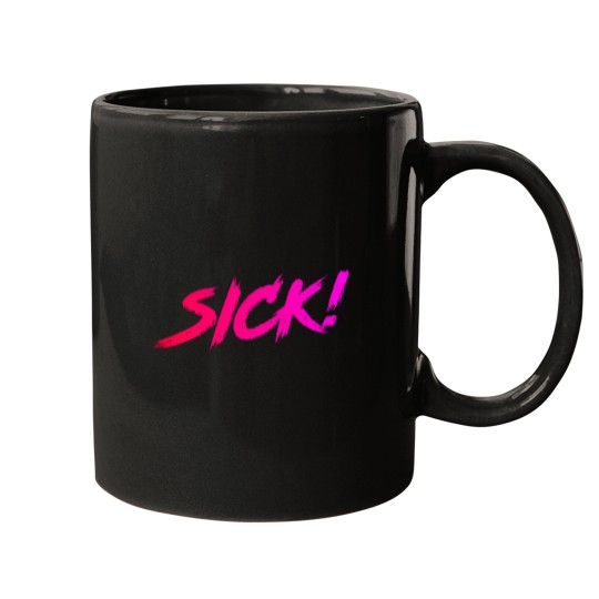 Discover Sick! Sticker Pink to Purple Active T-Shirt Mugs