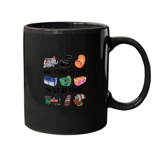 Discover Ride Vehicles (with Caption) Active T-Shirt Mugs
