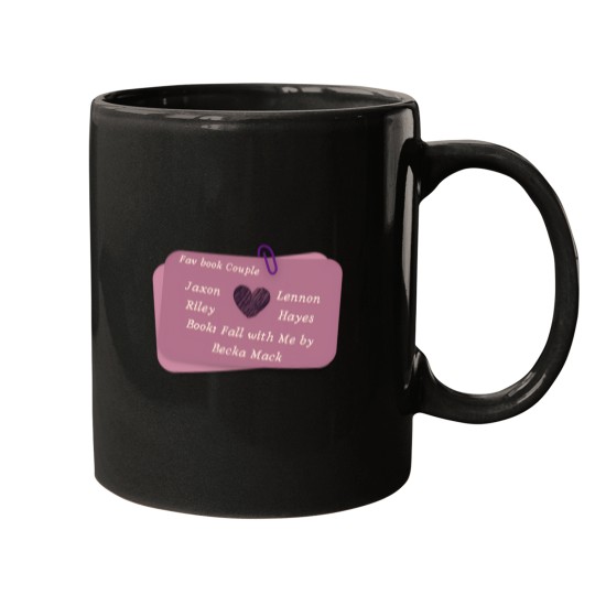 Discover Sticky Note Book Characters   Jaxon  Lennon From Fall With Me By Becka Mack Mugs