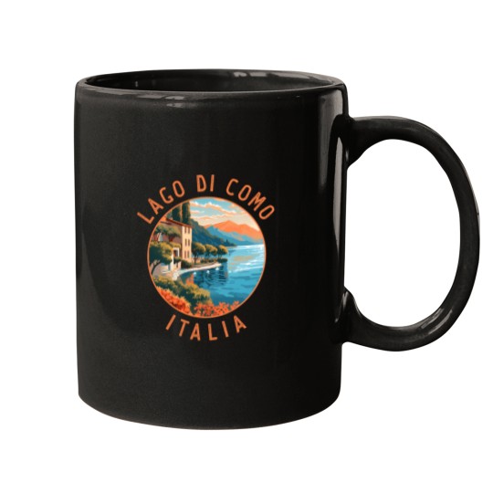 Discover Lago Di Como Italia Distressed Circle Caring For Your Hell Hound Coffee Mug Mugs