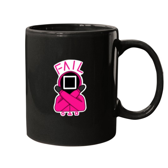 Discover Squid Cosplay Pink Soldier Fail 650 Mugs
