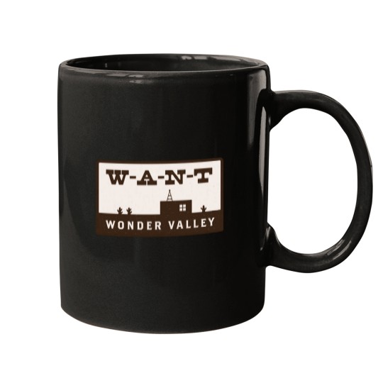 Discover WANT Want Wonder Valley Radio Station Logo Mugs