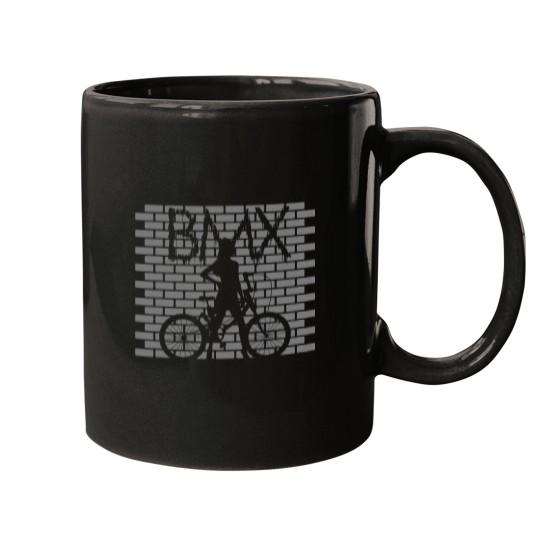 Discover bmx cute girl grafi ride bicycle halfpipe rider Mugs