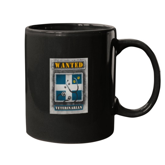 Discover wanted veterinarian Mugs